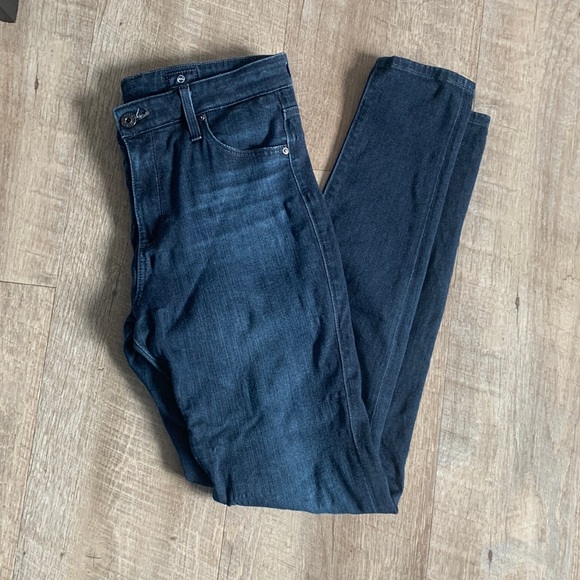 AG Adriano Goldschmied Farrah High Rise Skinny Jeans 28R - Picture 1 of 9